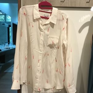 Printed silk shirt